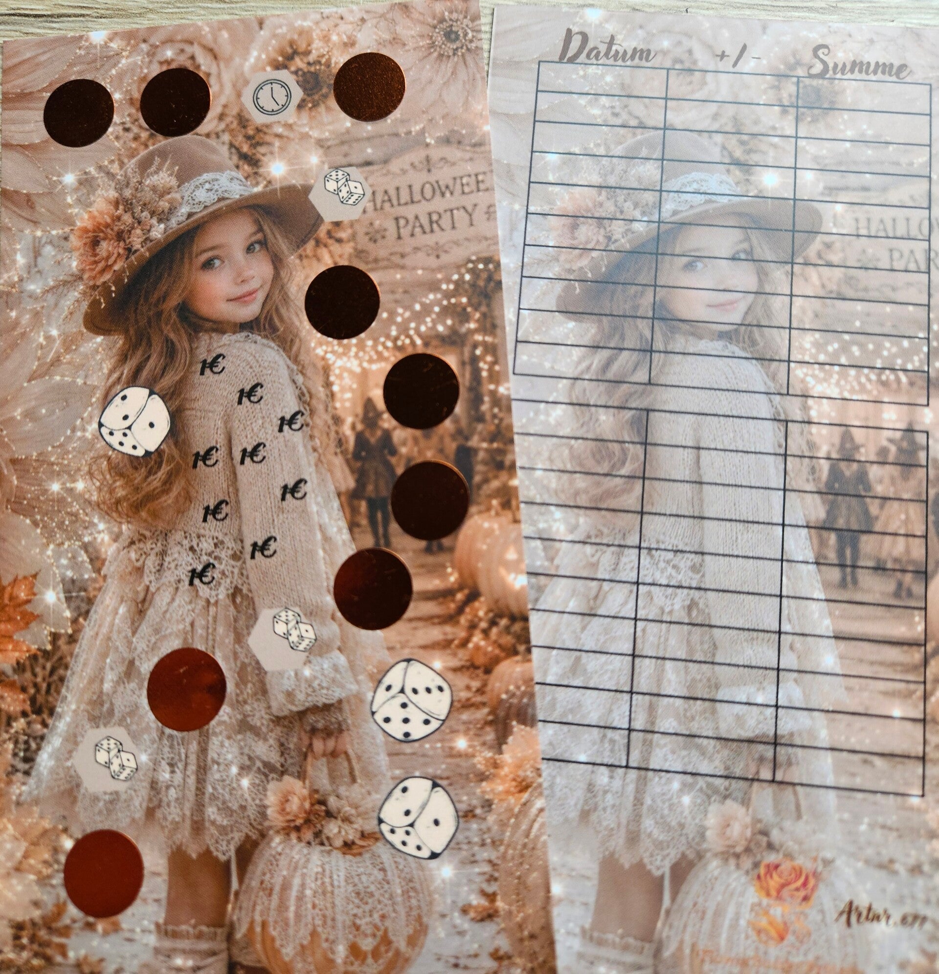 Helloween Party Einzel Challenge A6 matt foliert