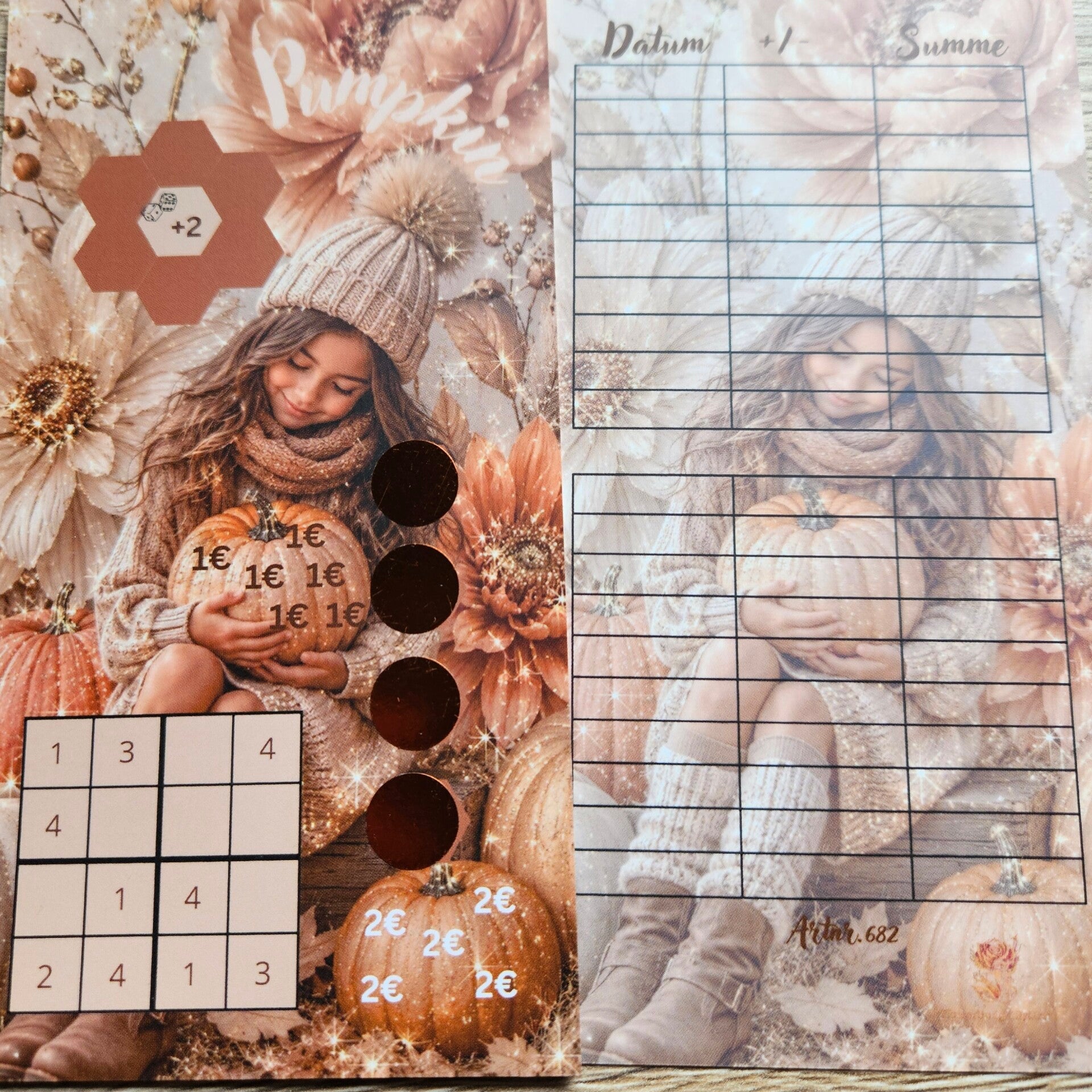 Pumpkin Einzel Challenge A6 matt foliert
