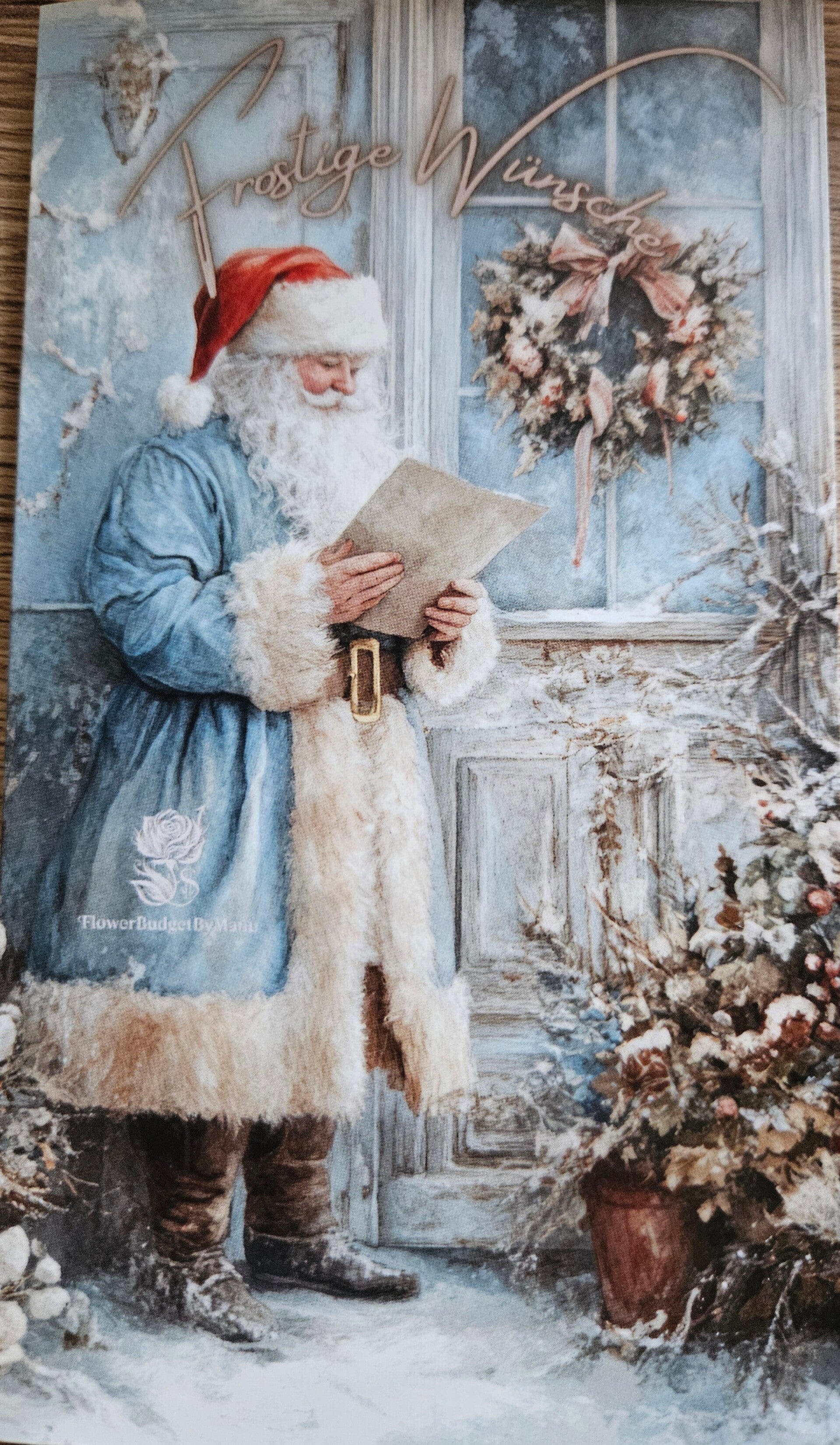Frostige Wünsche A6 2er Klappkarte 400g Papier