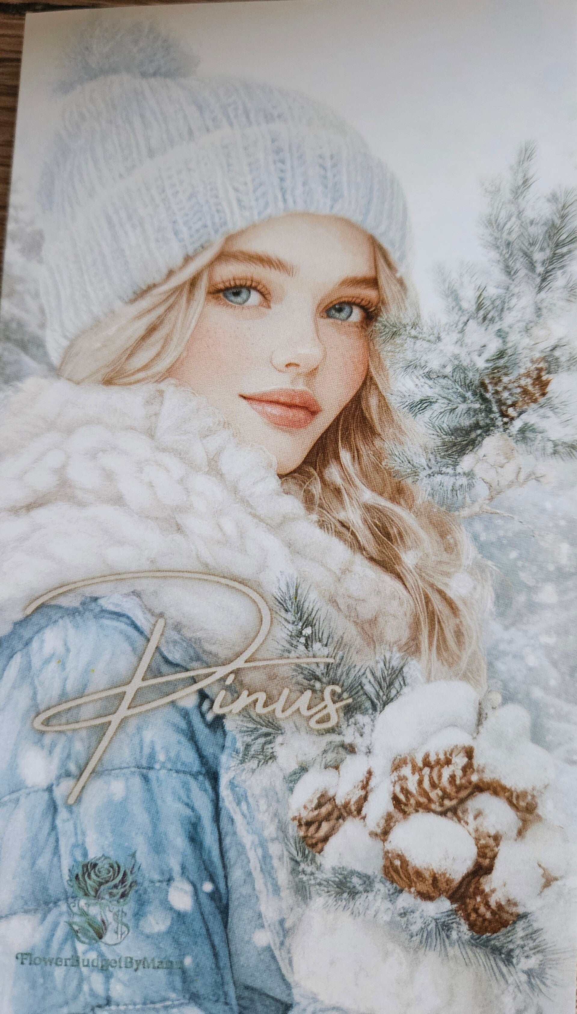Pinus 3er Klappkarte A6 400g Papier