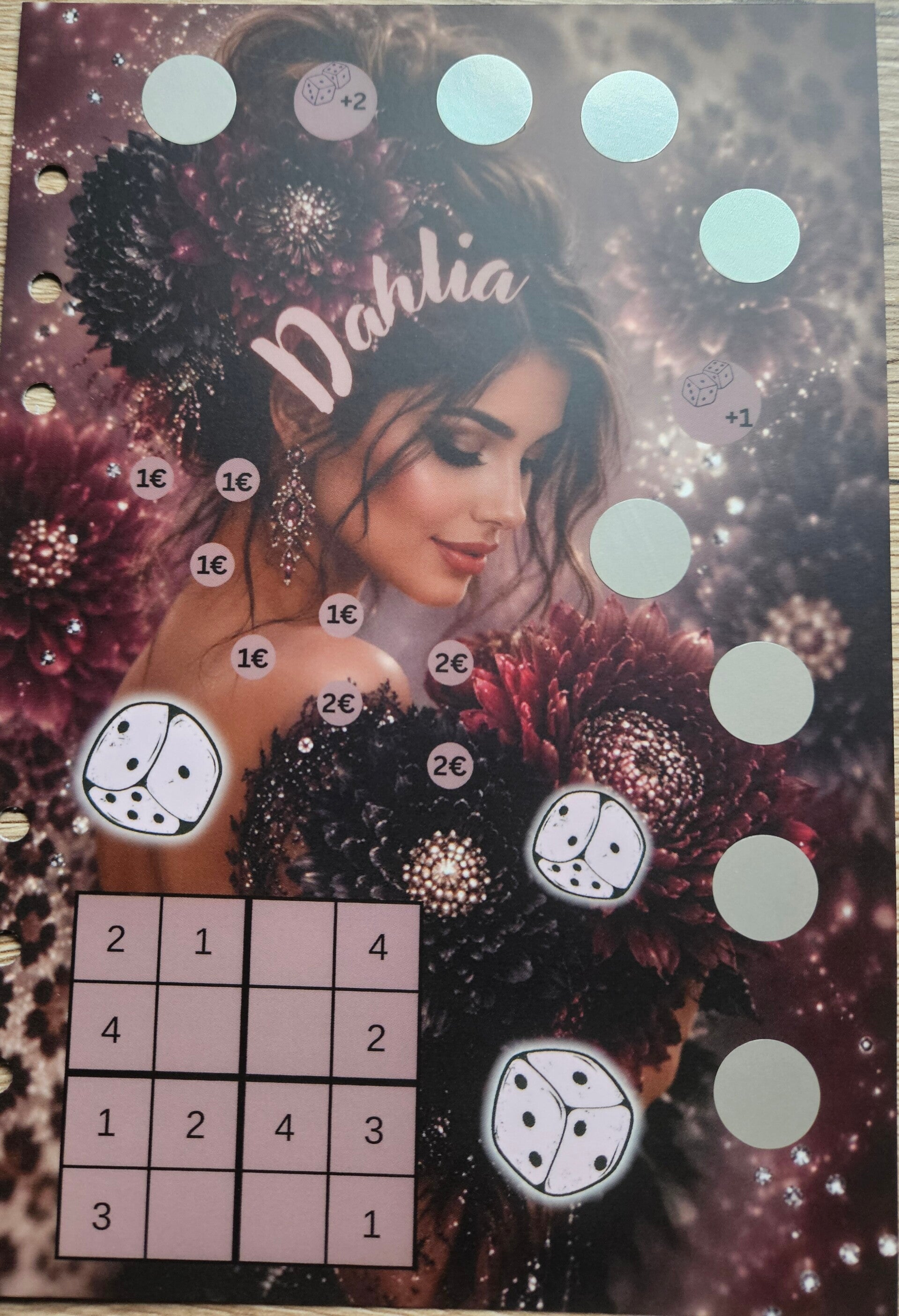 Dahlia A5 matt foliert zum einheften