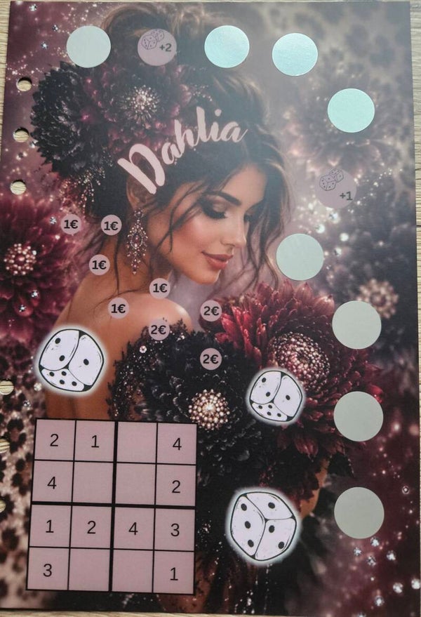 Dahlia A5 matt foliert zum einheften