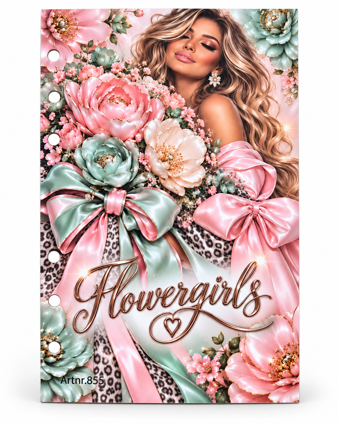 Flowergirls Deckblatt A6 matt foliert