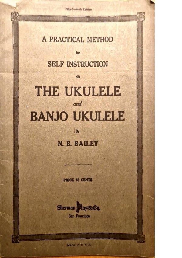 Baileys Ukulele Methode von 1914 (kostenloser Download)
