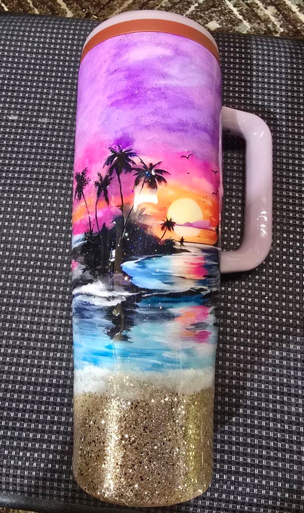 Handpainted beach