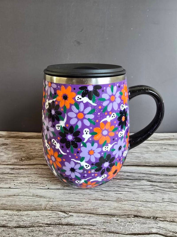Idues 16 ounce dotted ghost mug(waffle)