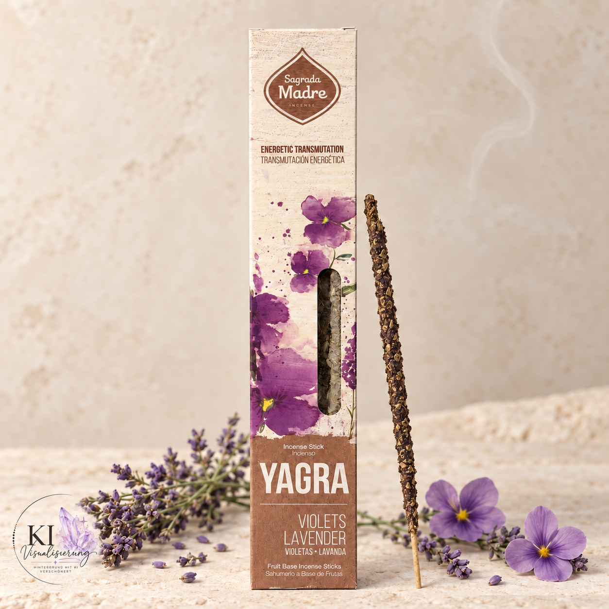 Sagrada Madre Räucherstäbchen Yagra - Veilchen & Lavendel
