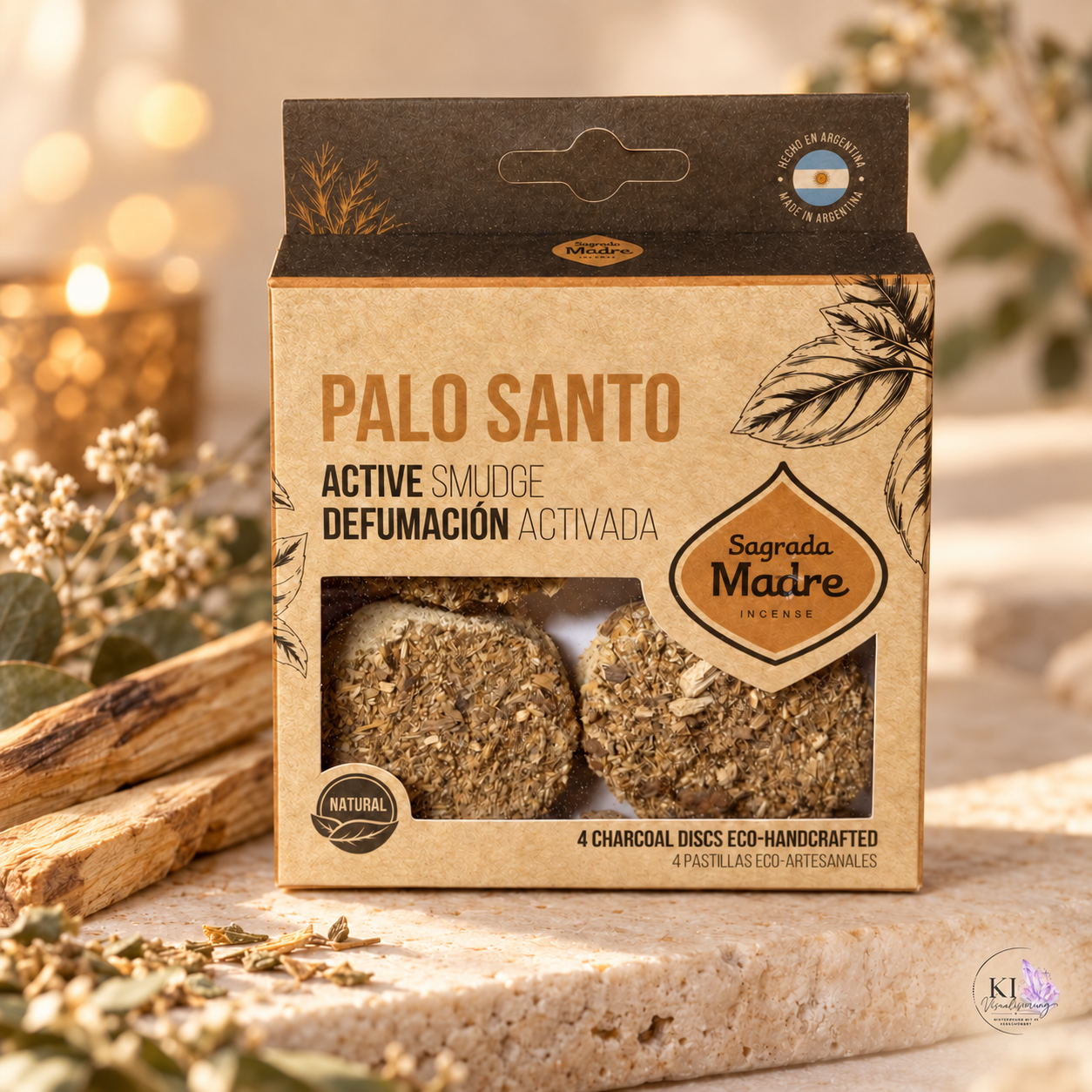 Sagrada Madre Active Smudge Discs – Palo Santo