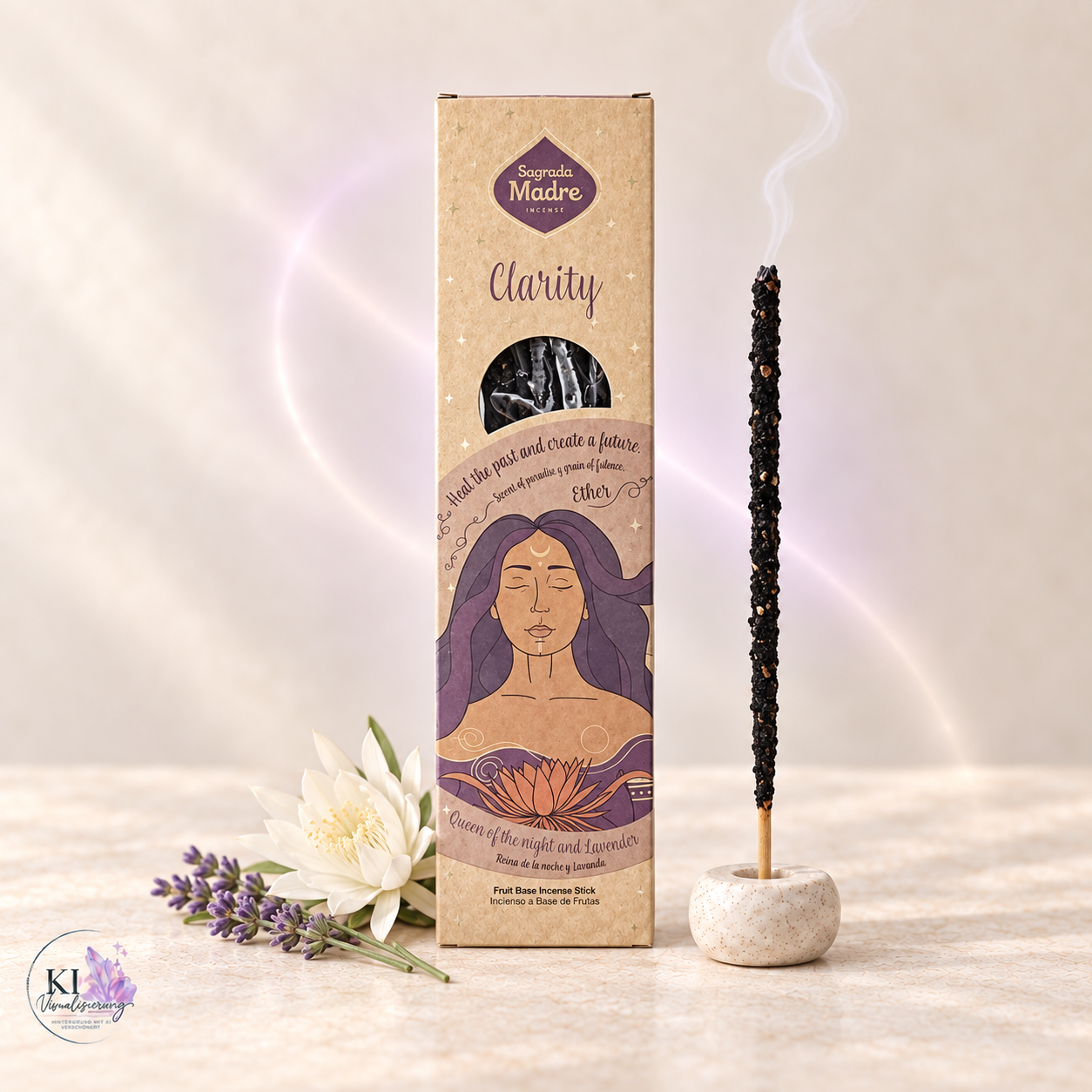Sagrada Madre Räucherstäbchen Element Äther - Königin der Nacht & Lavendel
