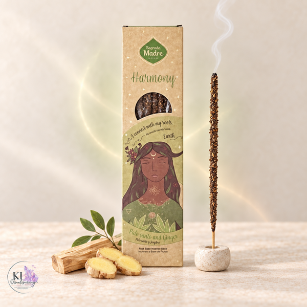 Sagrada Madre Räucherstäbchen Element Erde - Palo Santo & Ingwer