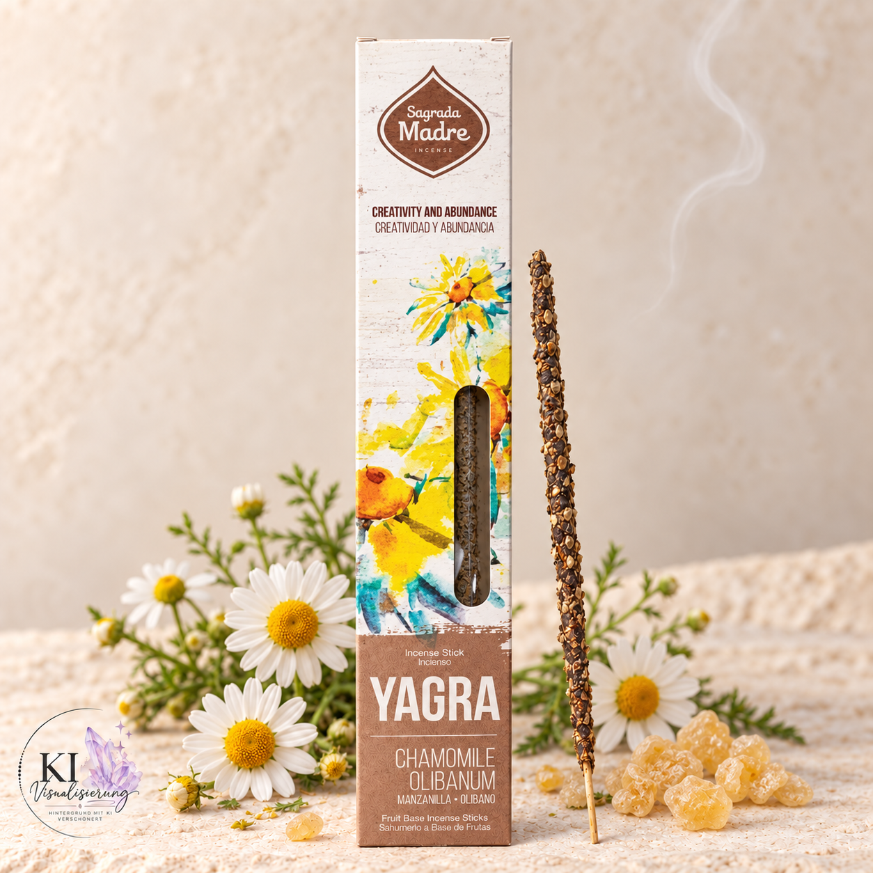 Sagrada Madre Räucherstäbchen Yagra - Kamille & Weihrauch
