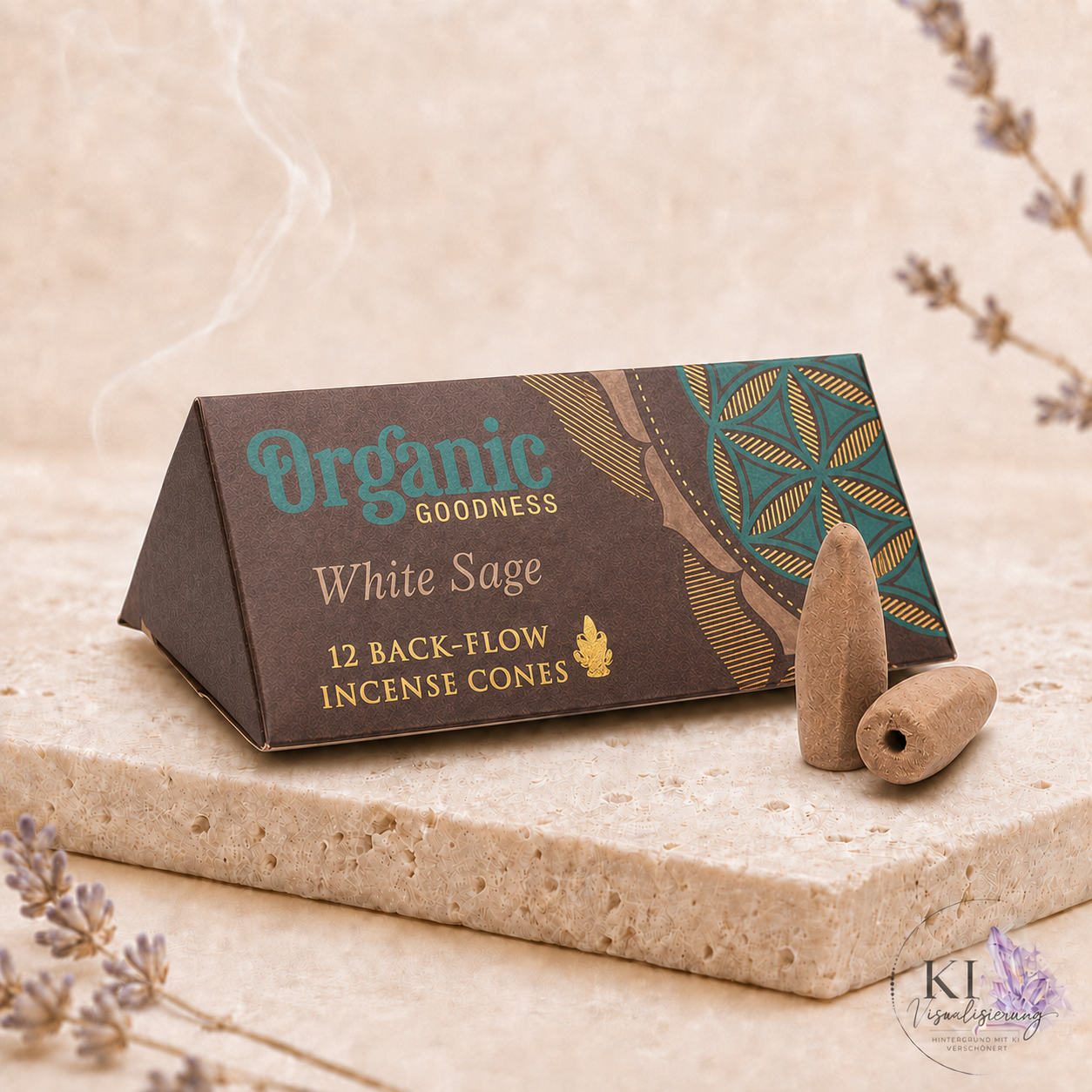 Organic Rückflussräucherkegel - Weißer Salbei