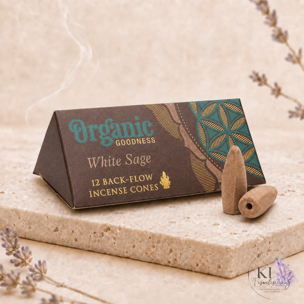 Organic Rückflussräucherkegel - Weißer Salbei