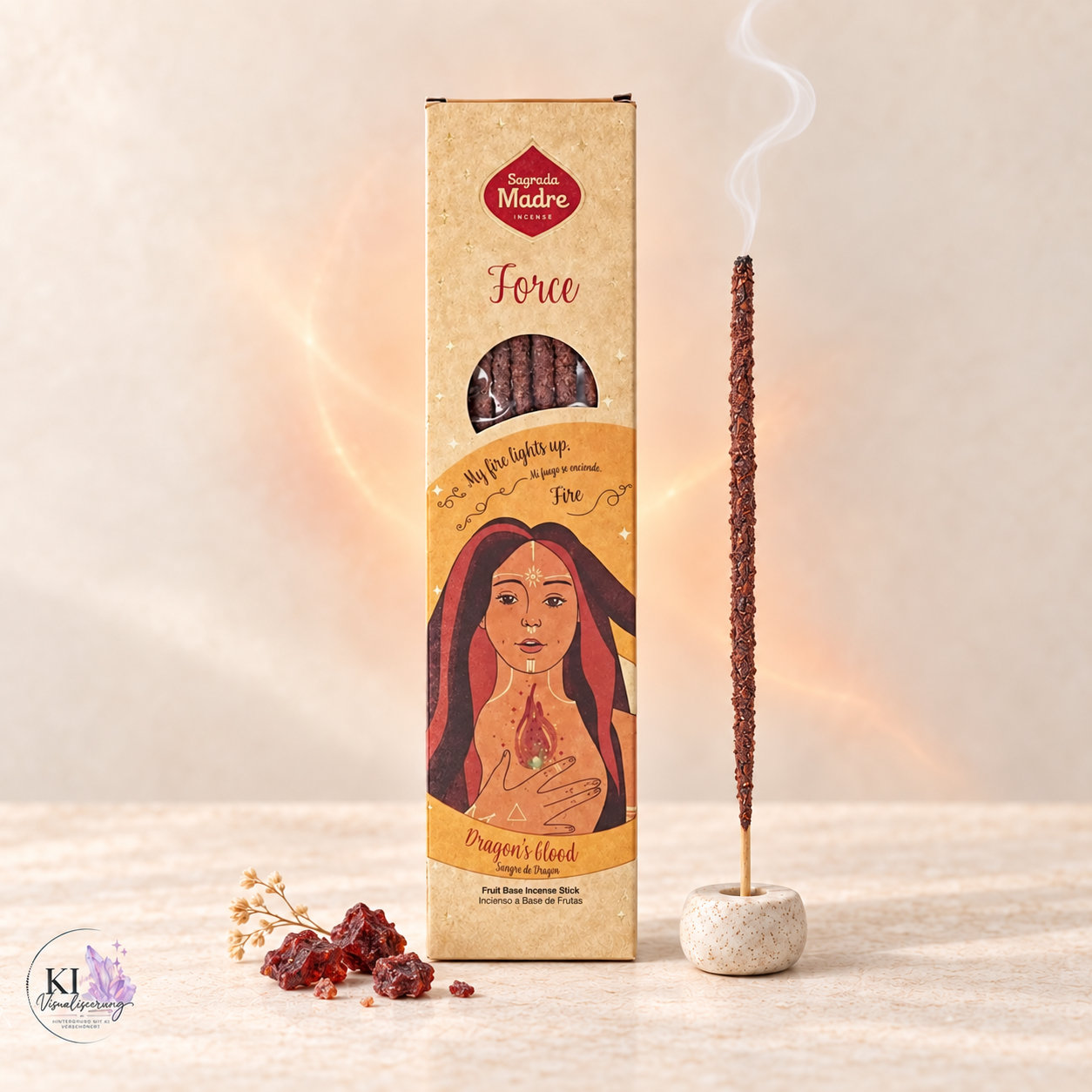 Sagrada Madre Räucherstäbchen Element Feuer - Drachenblut