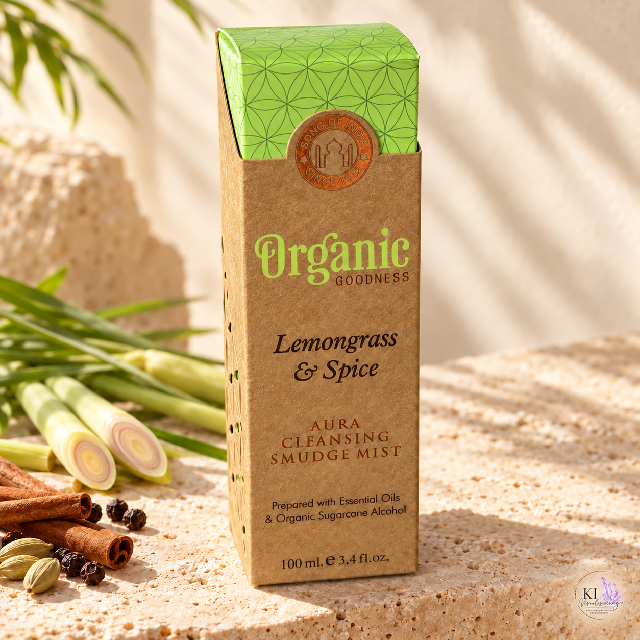 Organic Goodness Aura Spray - Zitronengras & Gewürze