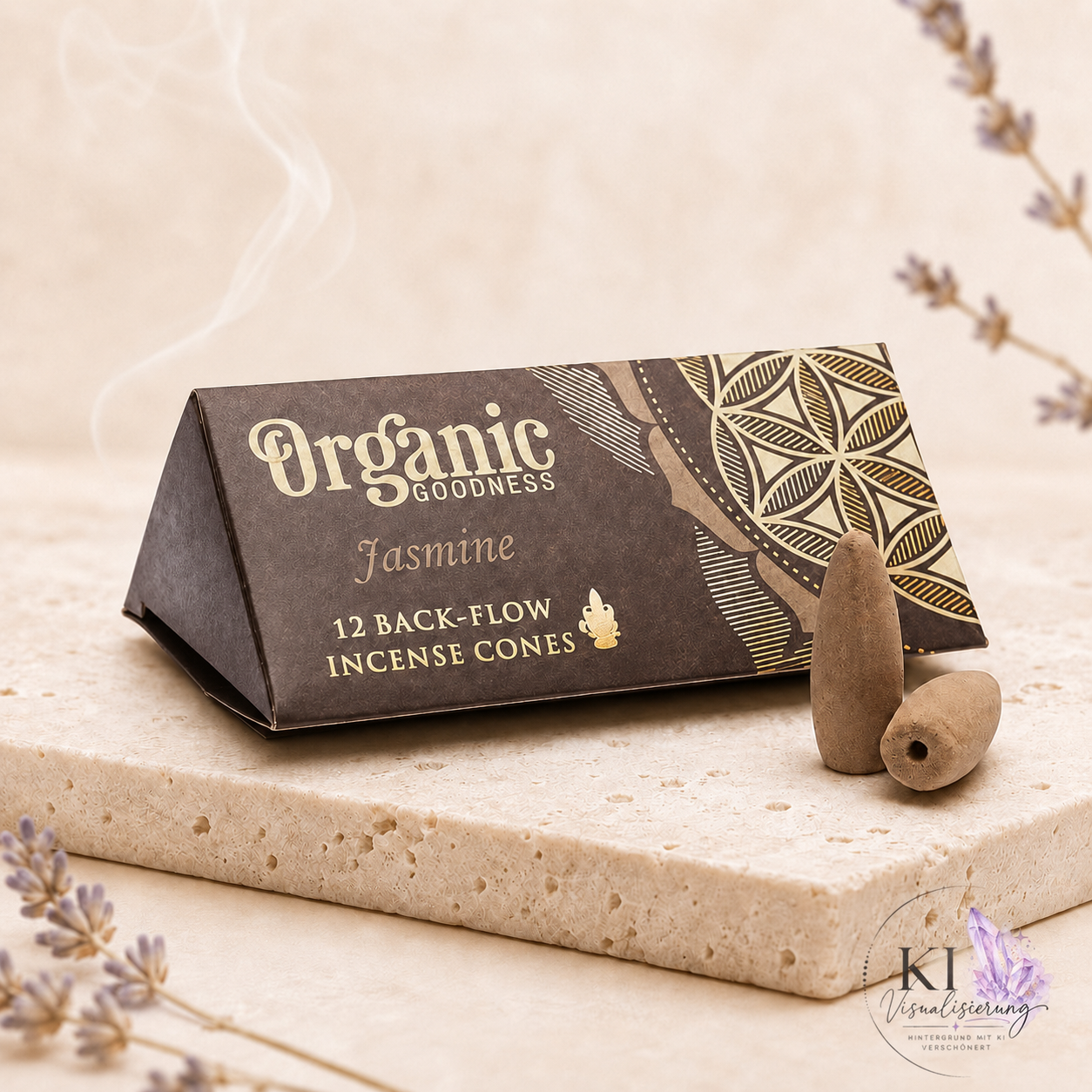 Organic Rückflussräucherkegel - Jasmin