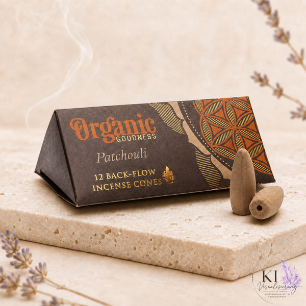 Organic Rückflussräucherkegel - Patchouli