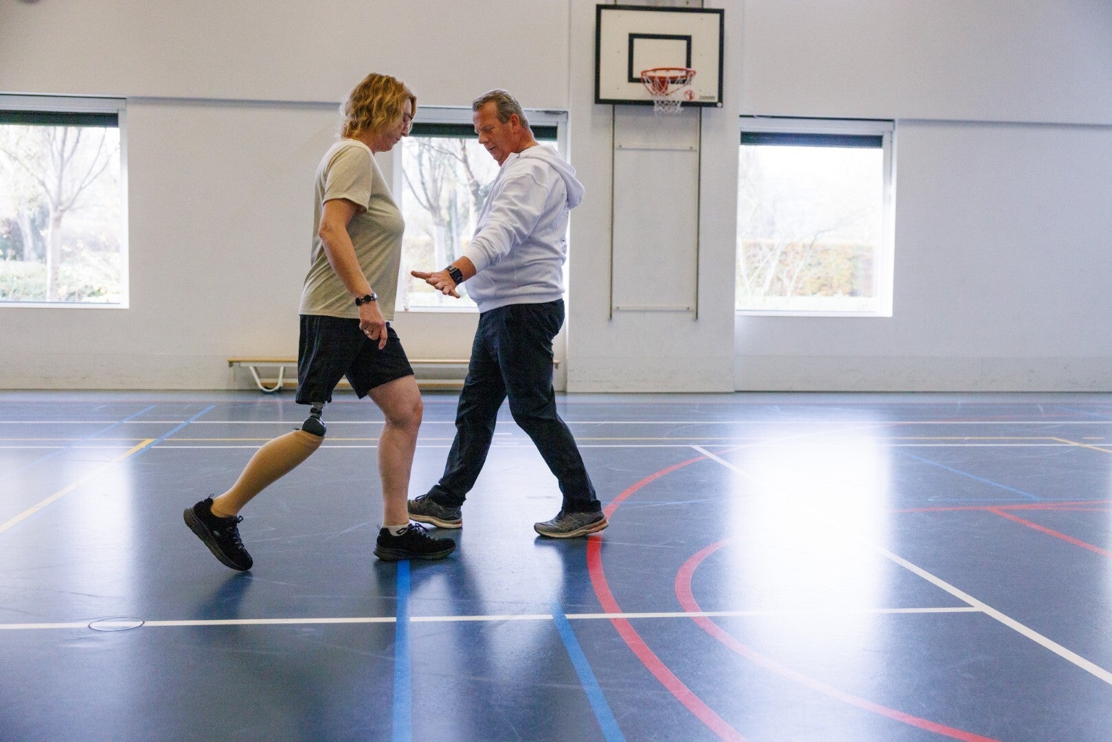 Looptraining beenprothese