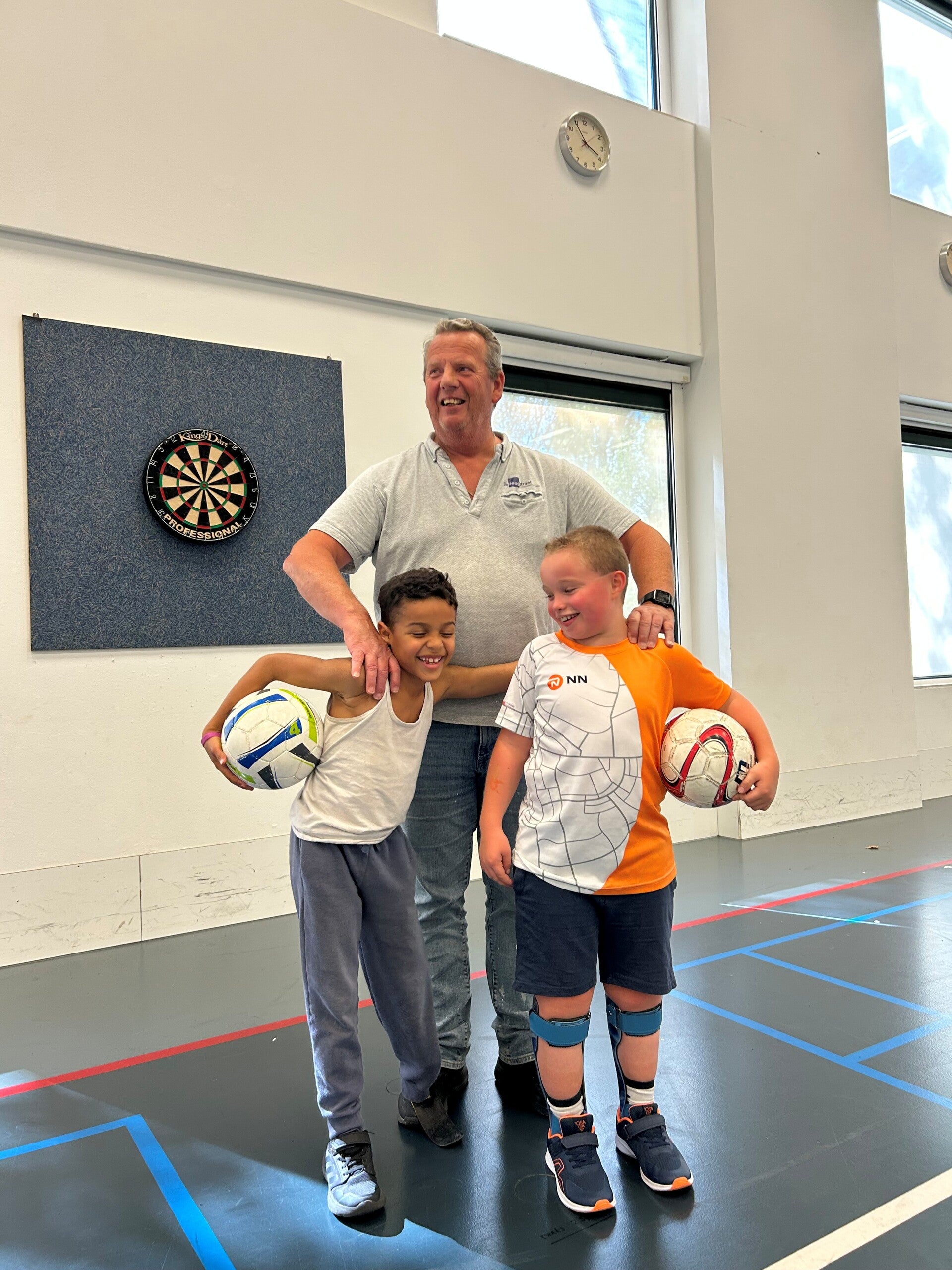 Kind beenprothese sport