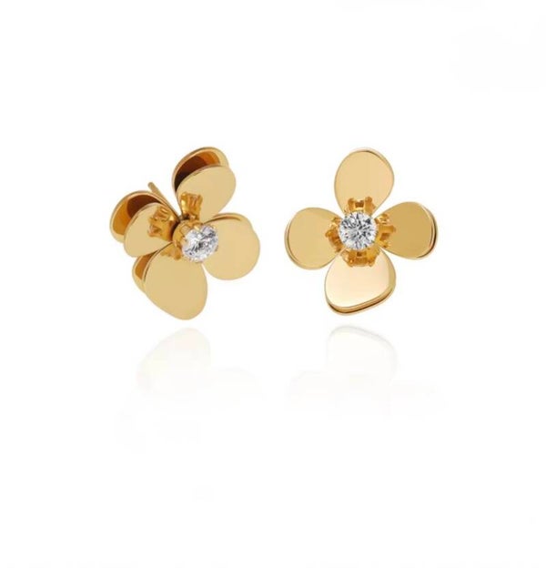 Dahlias Gold Earring