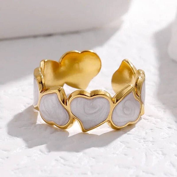 Bold Heart Golden Ring