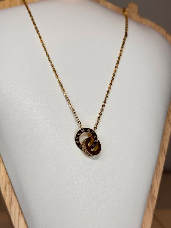 Infinity Gold Lock necklace