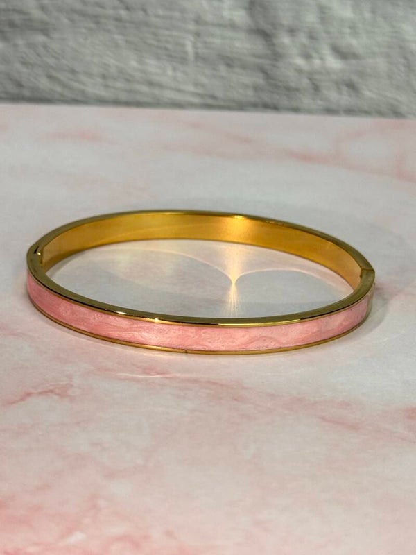 Bold pink golden Bangle