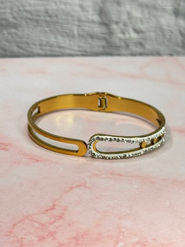 Effulgent Double golden Bangle