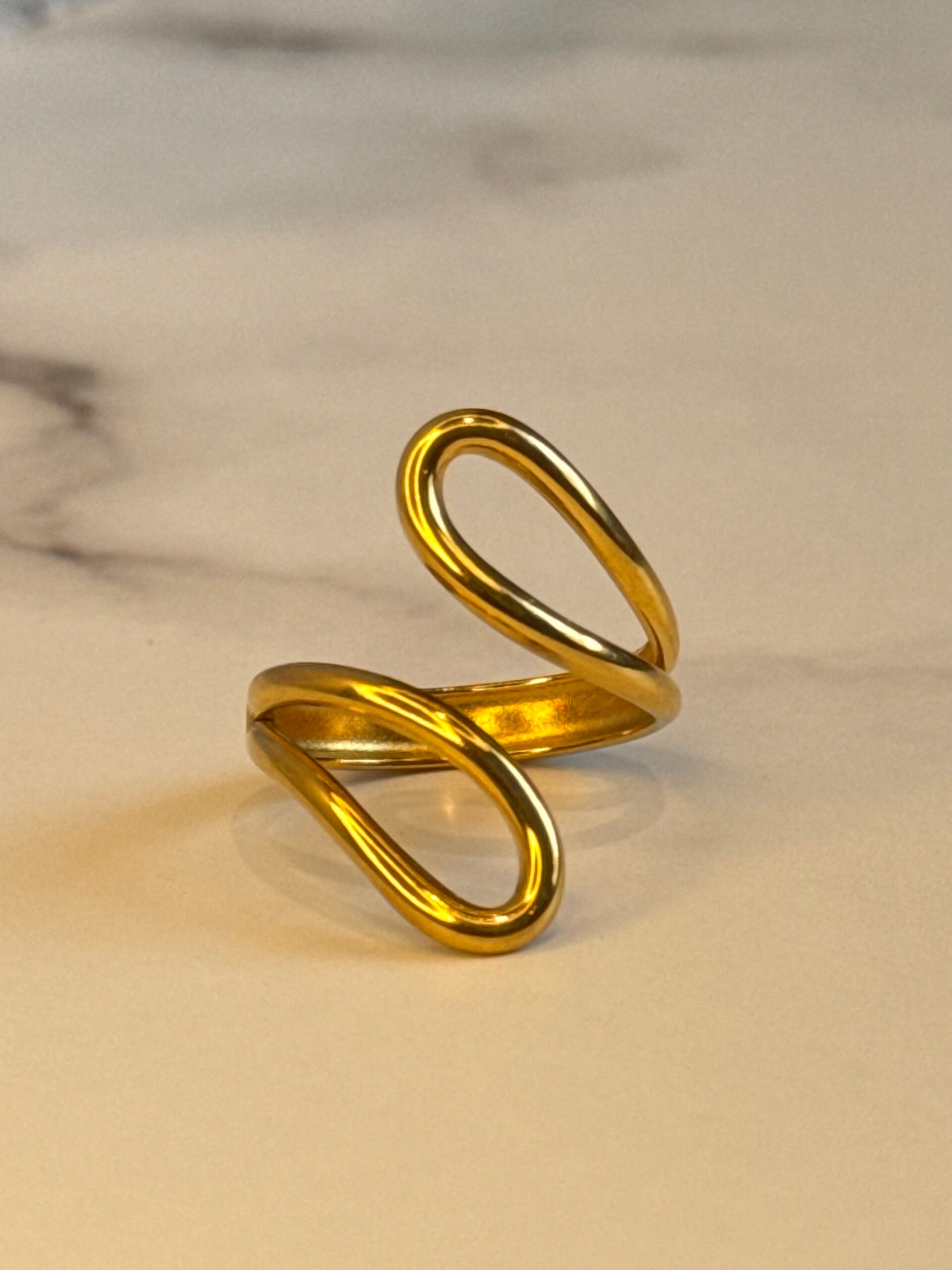 Aurelia Wrap Golden Ring