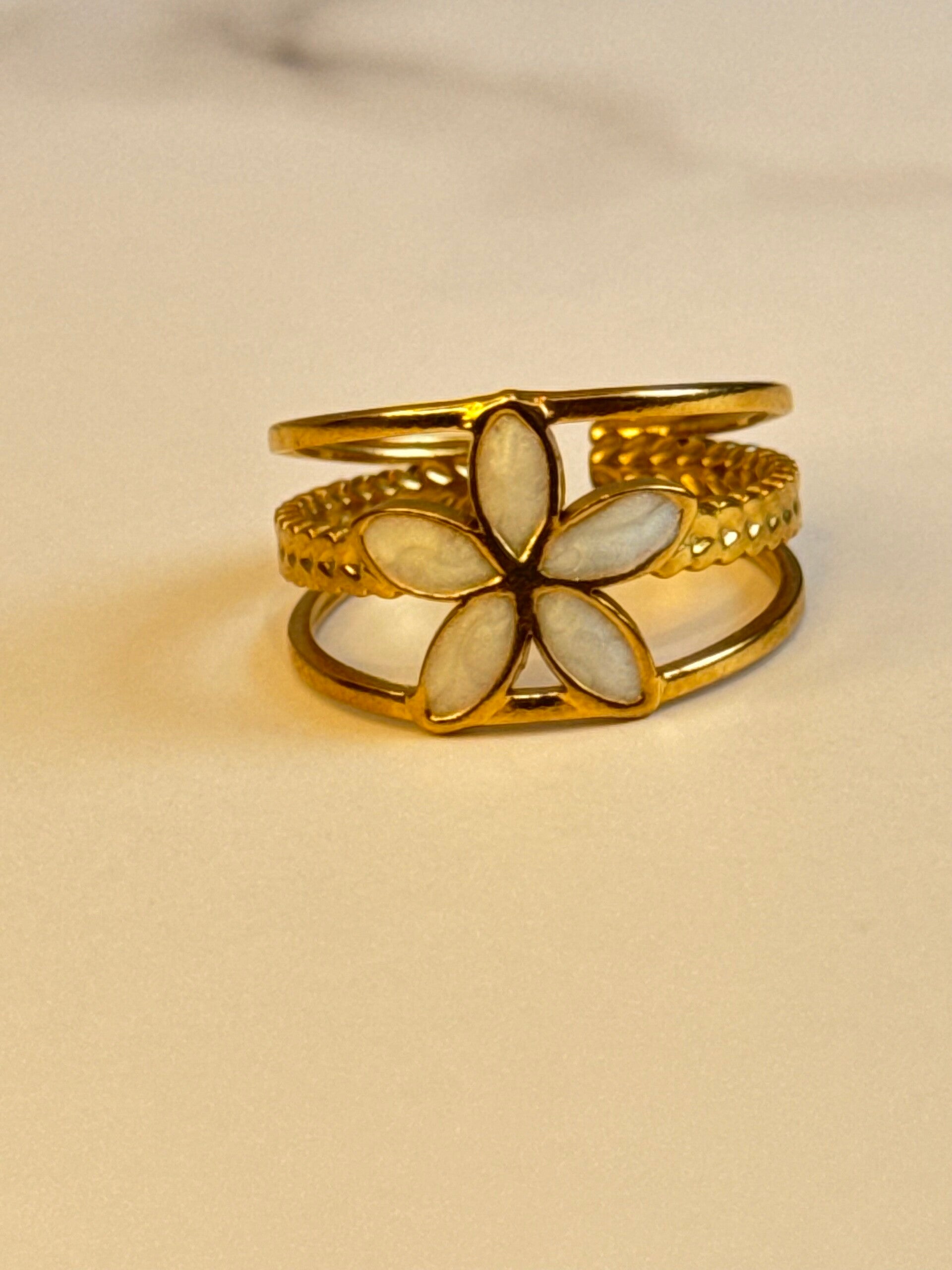 Golden Blossom Ring