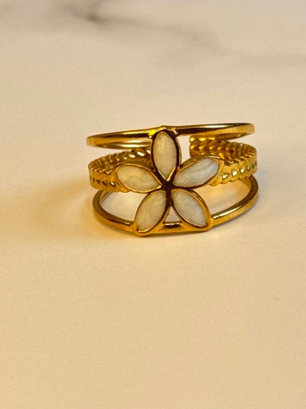 Golden Blossom Ring