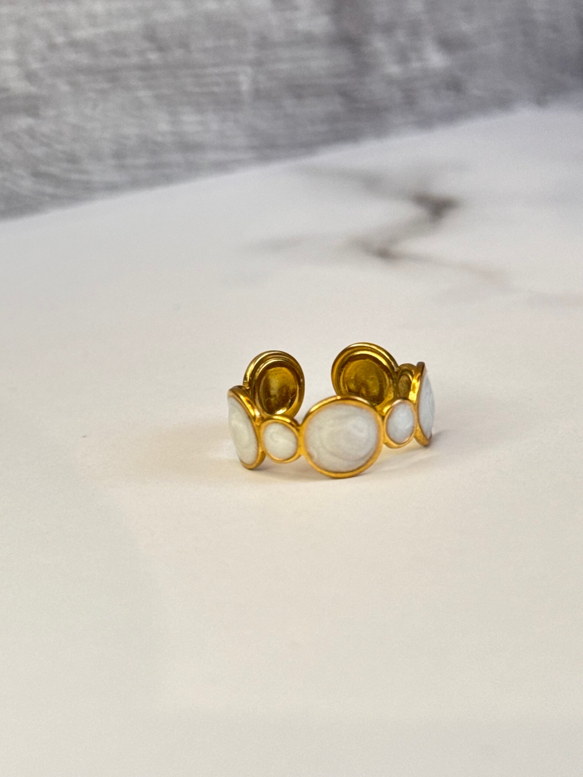 Bold Circular Golden Ring