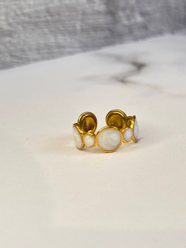 Bold Circular Golden Ring