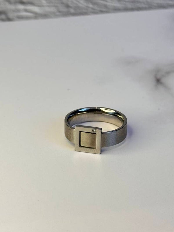 Clasp silver Locker Ring