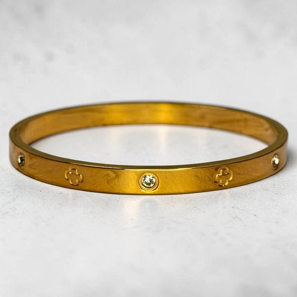 Golden White Cartier Bangle