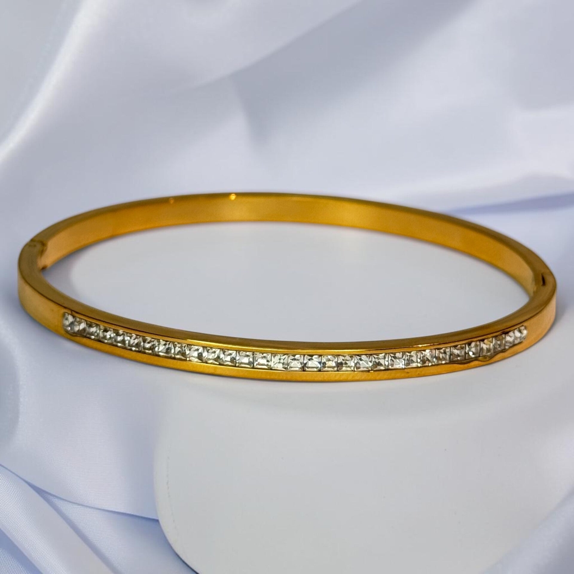 White Haven Studded Crystal Bangle