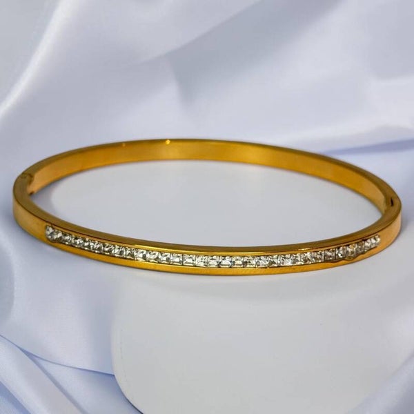 White Haven Studded Crystal Bangle