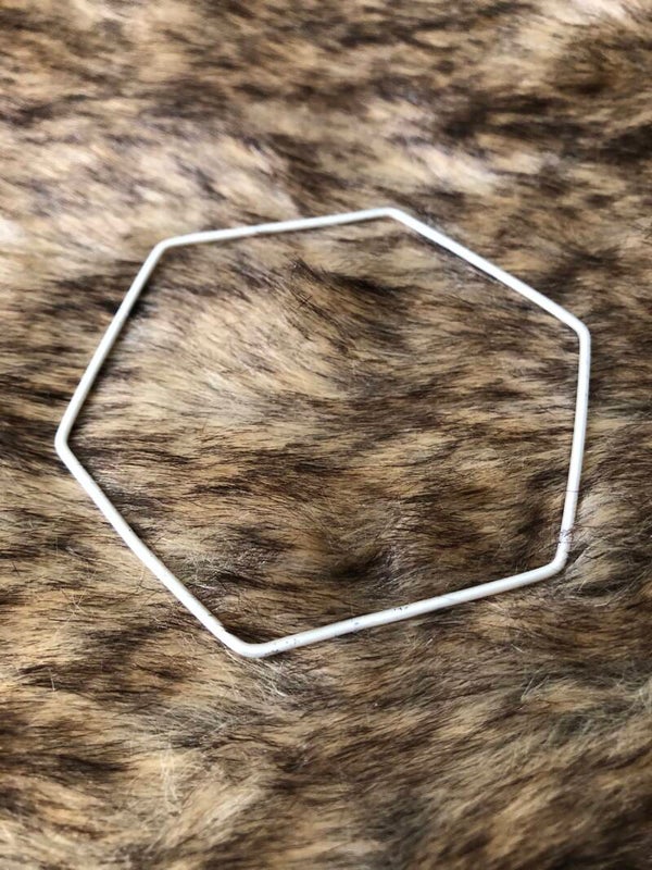 zilveren 6-hoekig armbandje