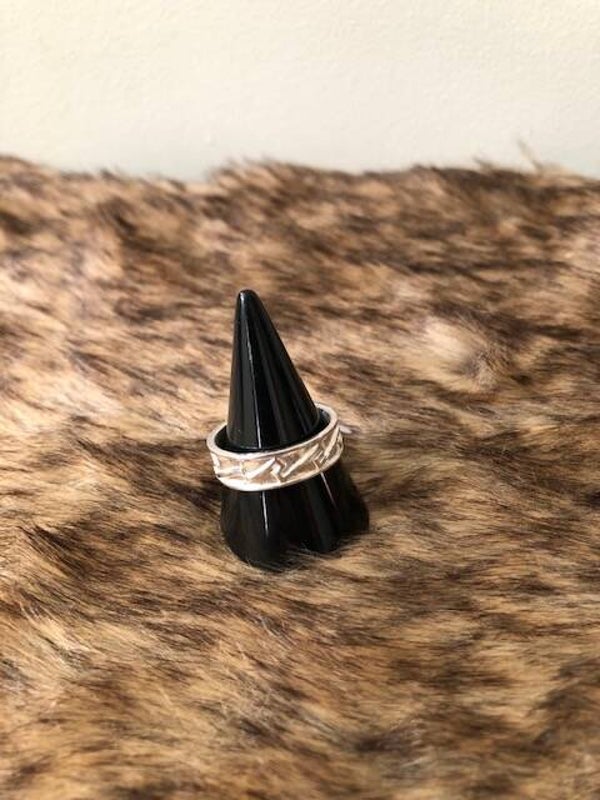 zilveren ring Aztec