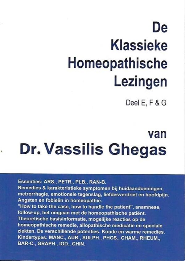 Ghegas V.: boek E, F & G
