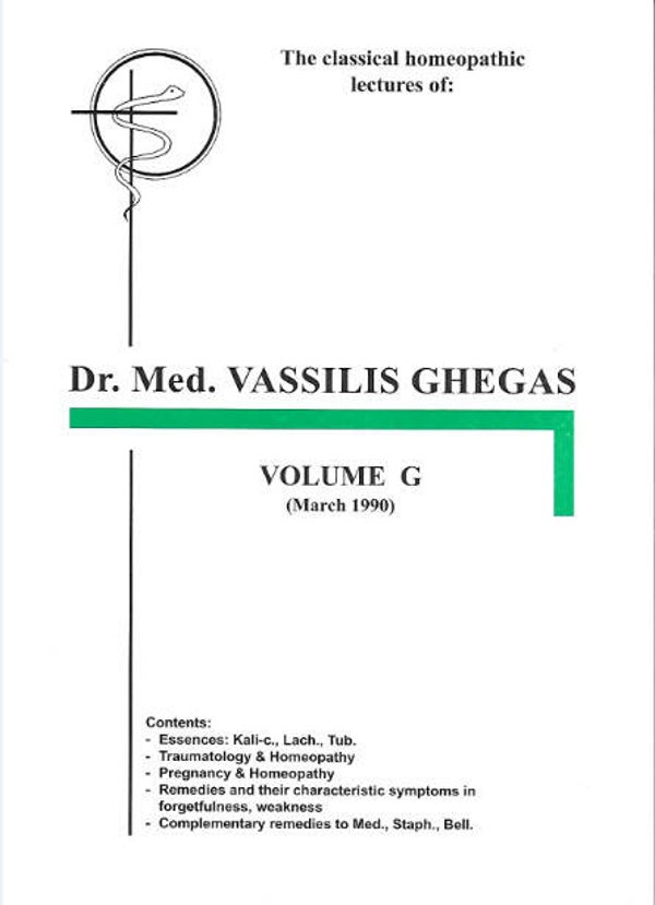 Ghegas V.: Book volume G