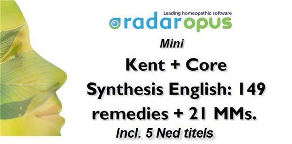 Mini: Kent + Core Synthesis: 149 remedies + 21 MMs + 5 Ned titels