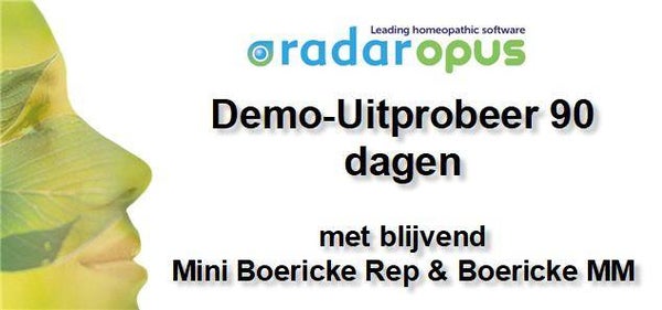 Demo-Uitprobeer 90 dagen + Blijvend Boericke Rep&MM