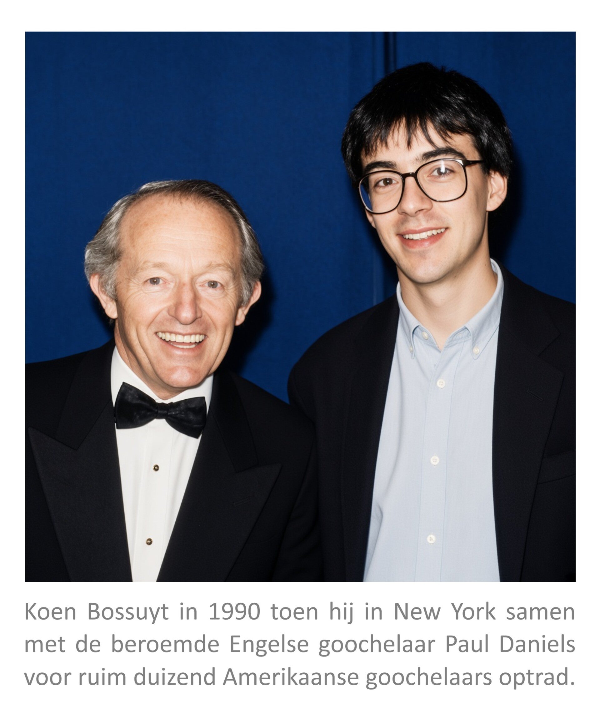 Goochelaar Koen Bossuyt en Paul Daniels