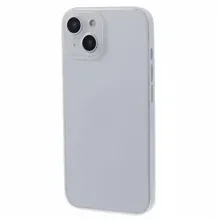 For iPhone 15 Ultra-Thin Case Hard PC Anti-Scratch Protective Phone Cover - White
