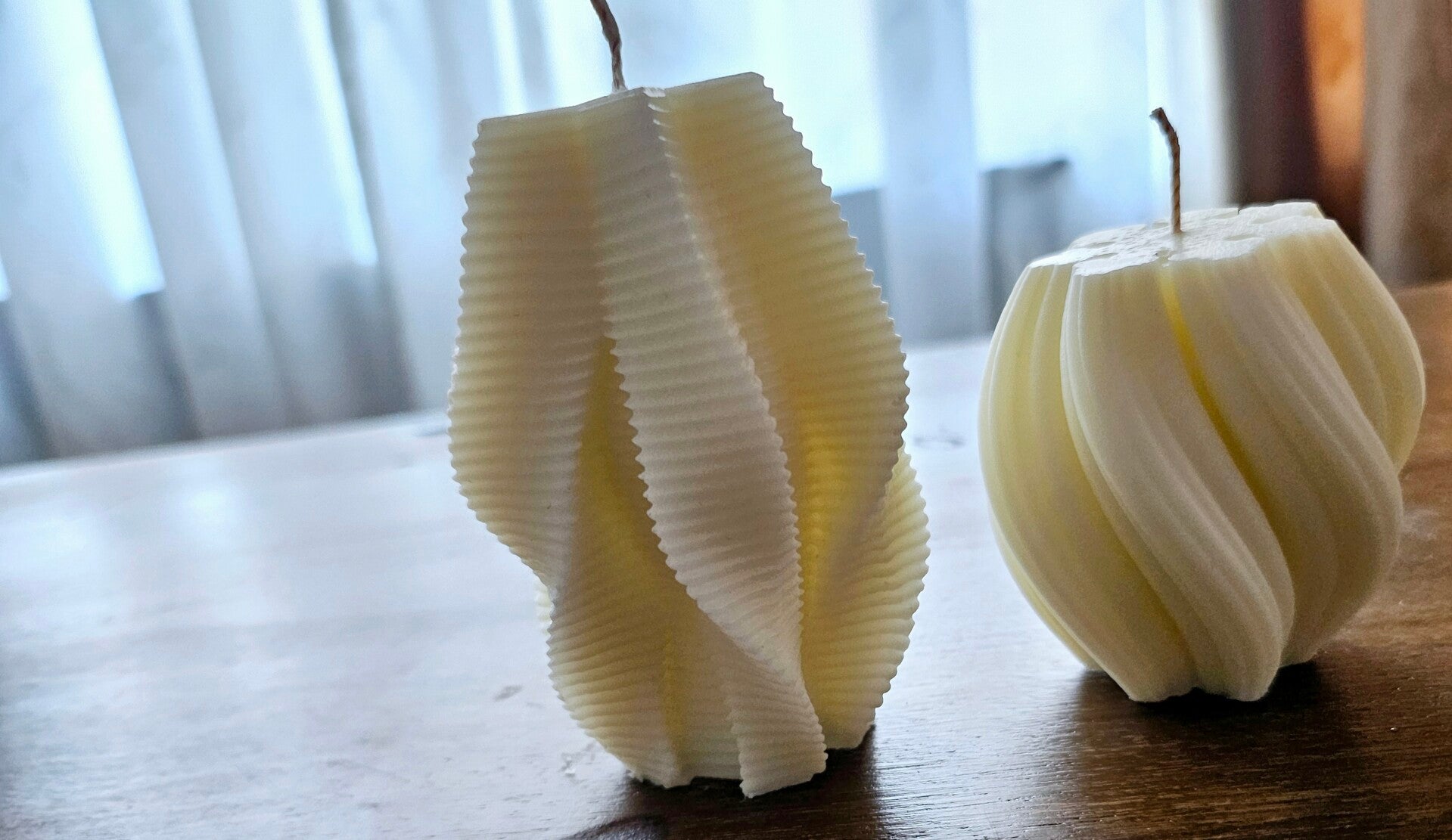 Geometric Spiral Candle