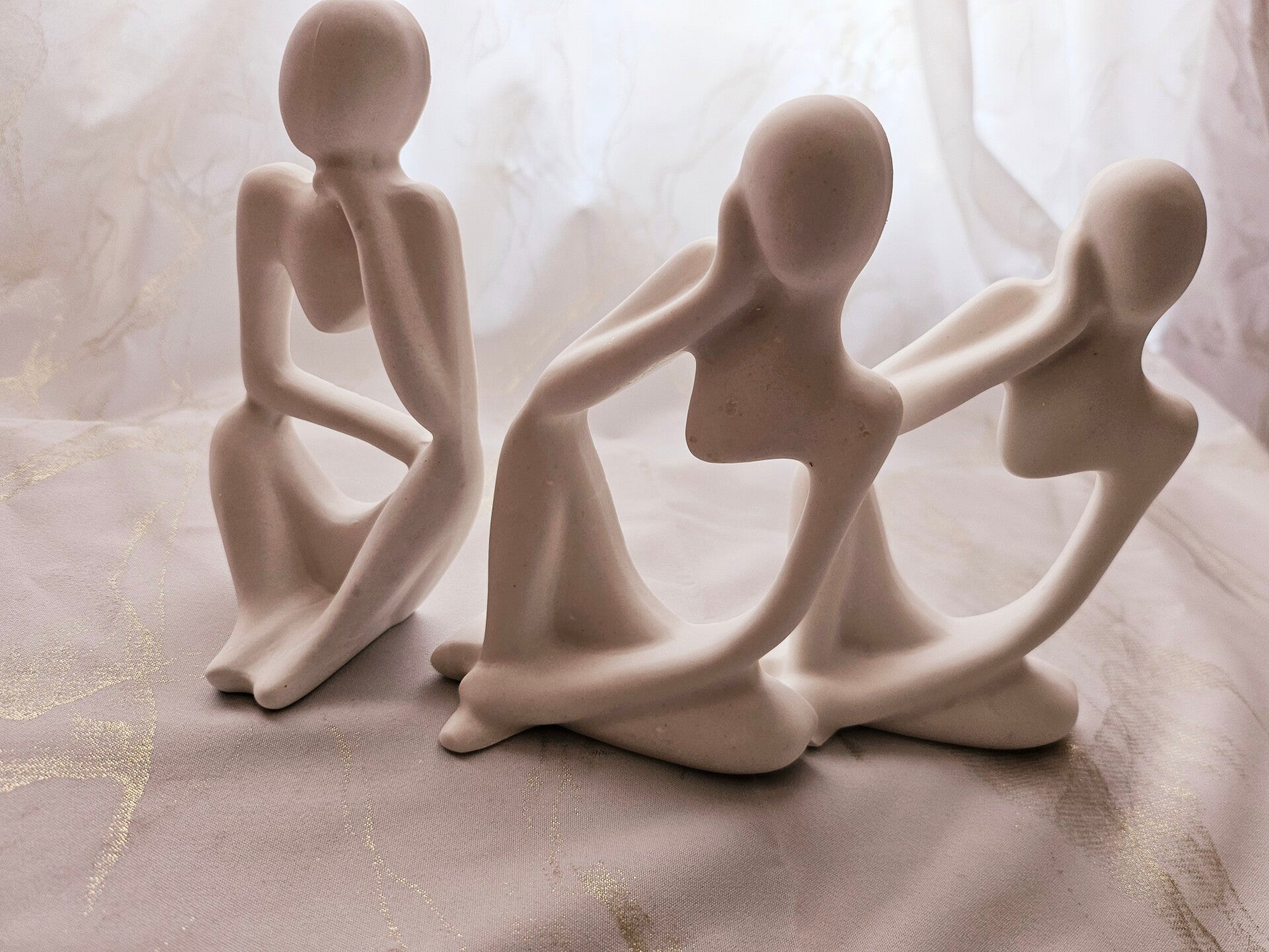 Human body Gypsum Ornament -3 pieces