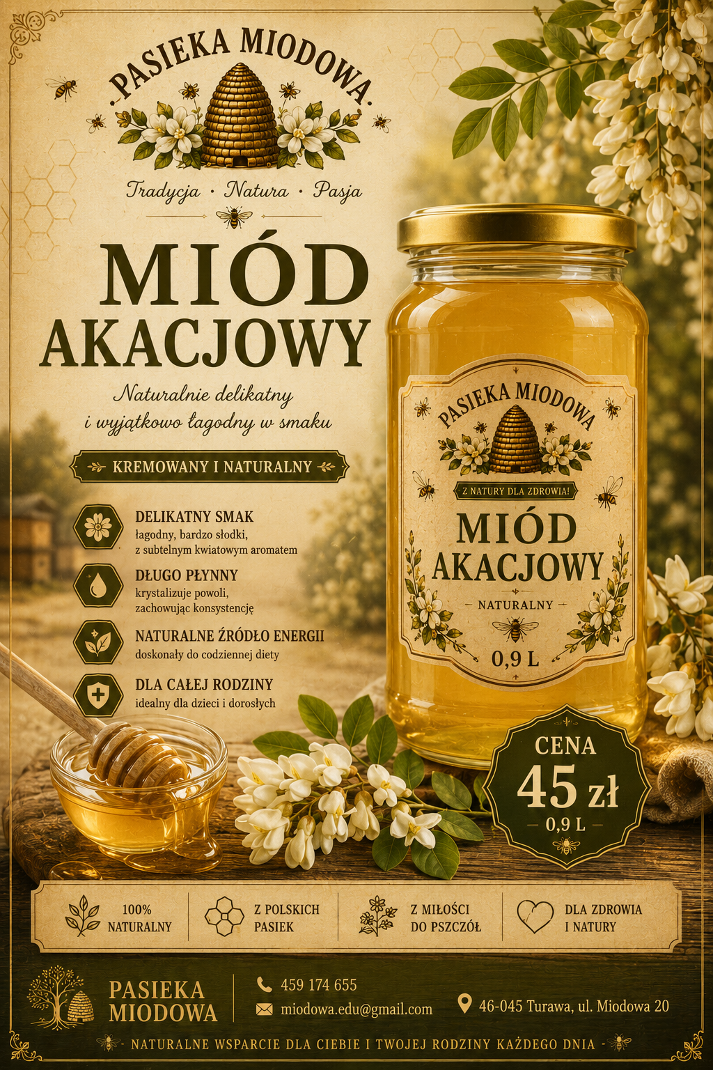 Miód akacjowy