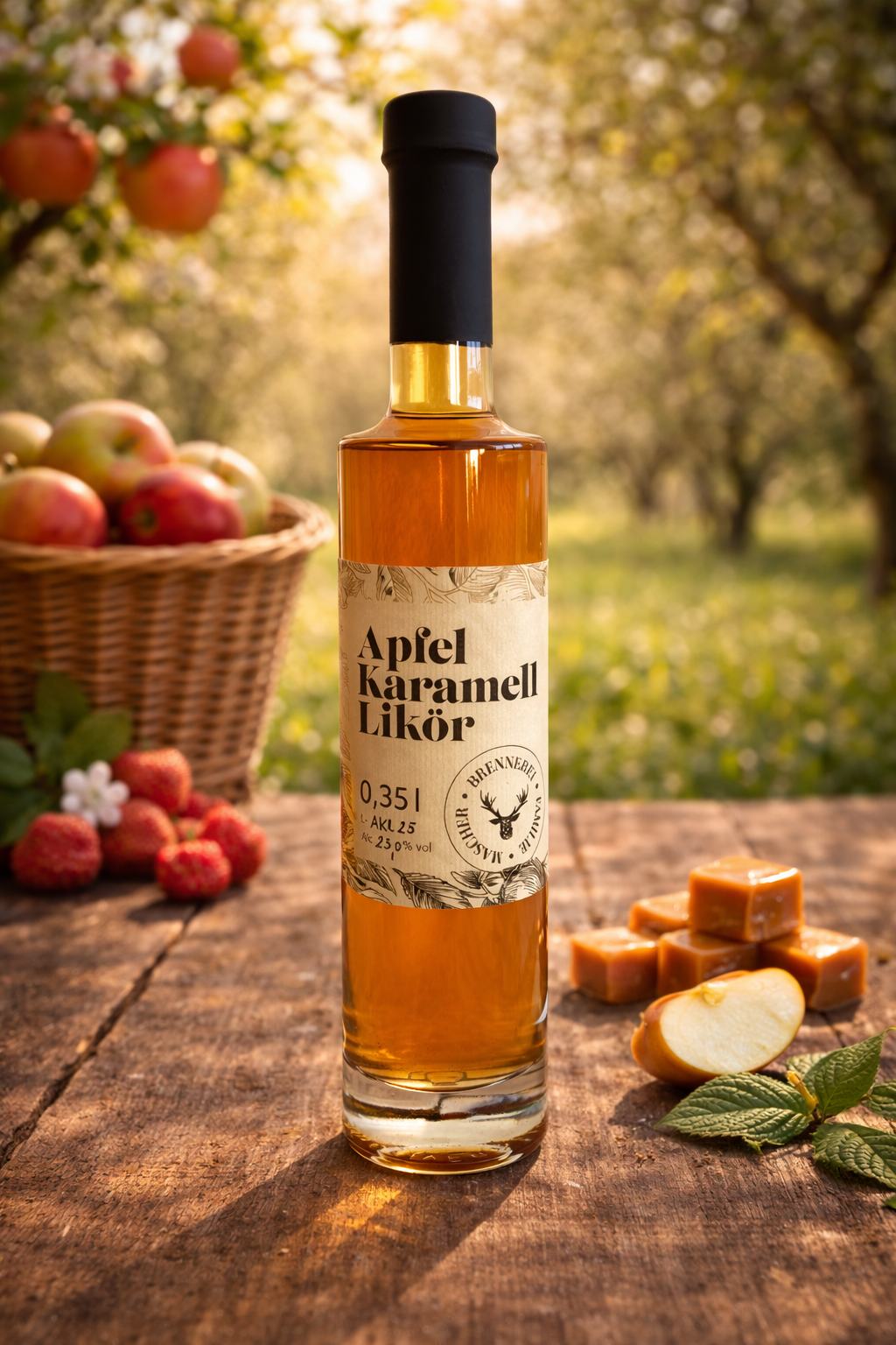 Apfel Karamell Likör