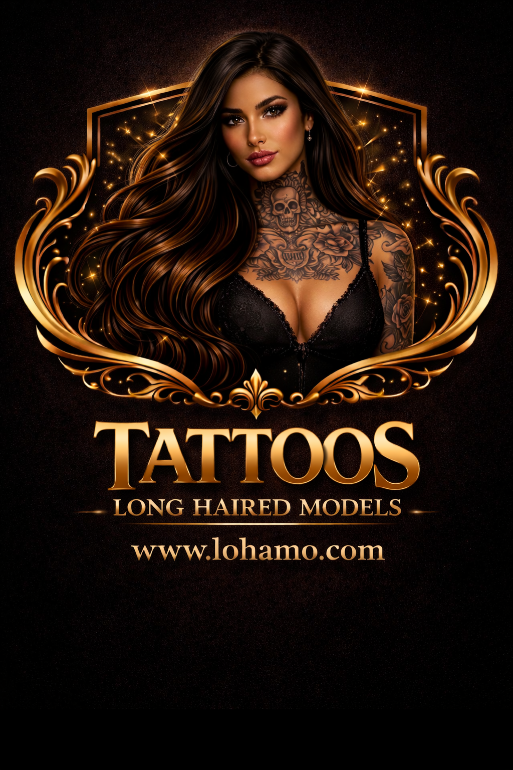 Latinas mit sehr langen Haaren und Eleganz
